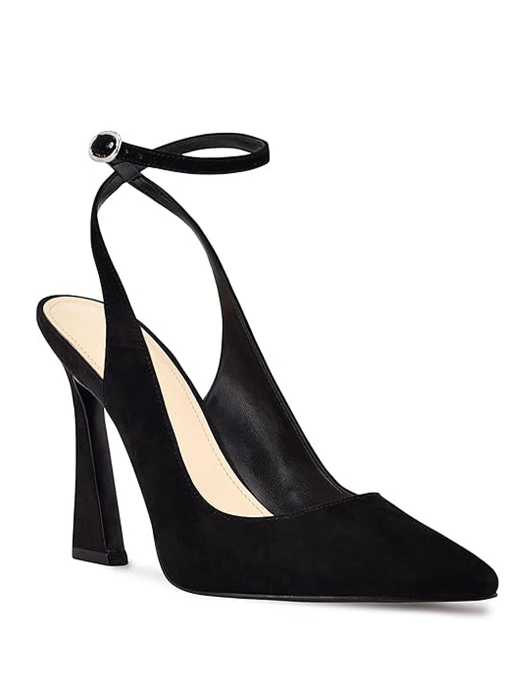 Ladies Pointed Toe Slingback Heels Closed Toe Ankle Strap Wedding & Evening Pumps