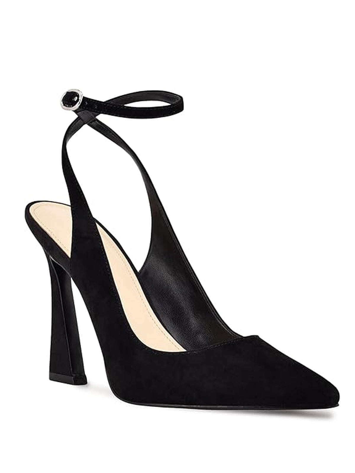 Ladies Pointed Toe Slingback Heels Closed Toe Ankle Strap Wedding & Evening Pumps