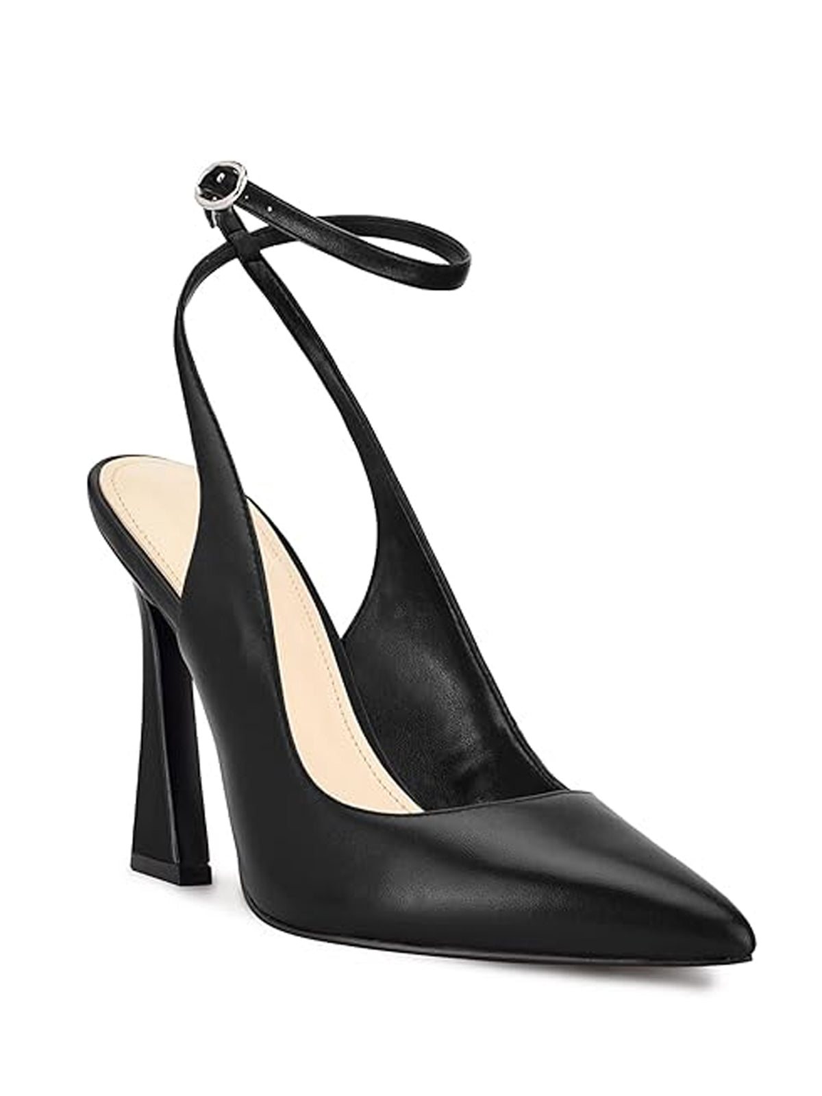 Women's Pointed Toe High Heels Closed Toe Ankle Strap Pumps Elegant Wedding Dress Shoes