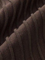 Textured Rib-Knit Mermaid Midi Skirt