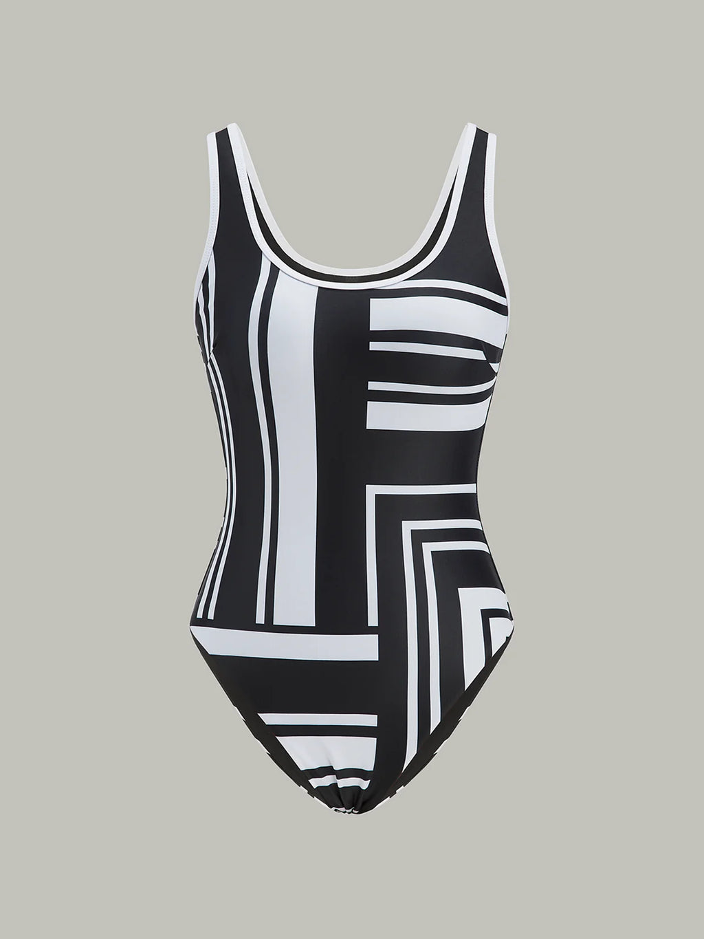 Geometric Print One-Piece Swimsuit