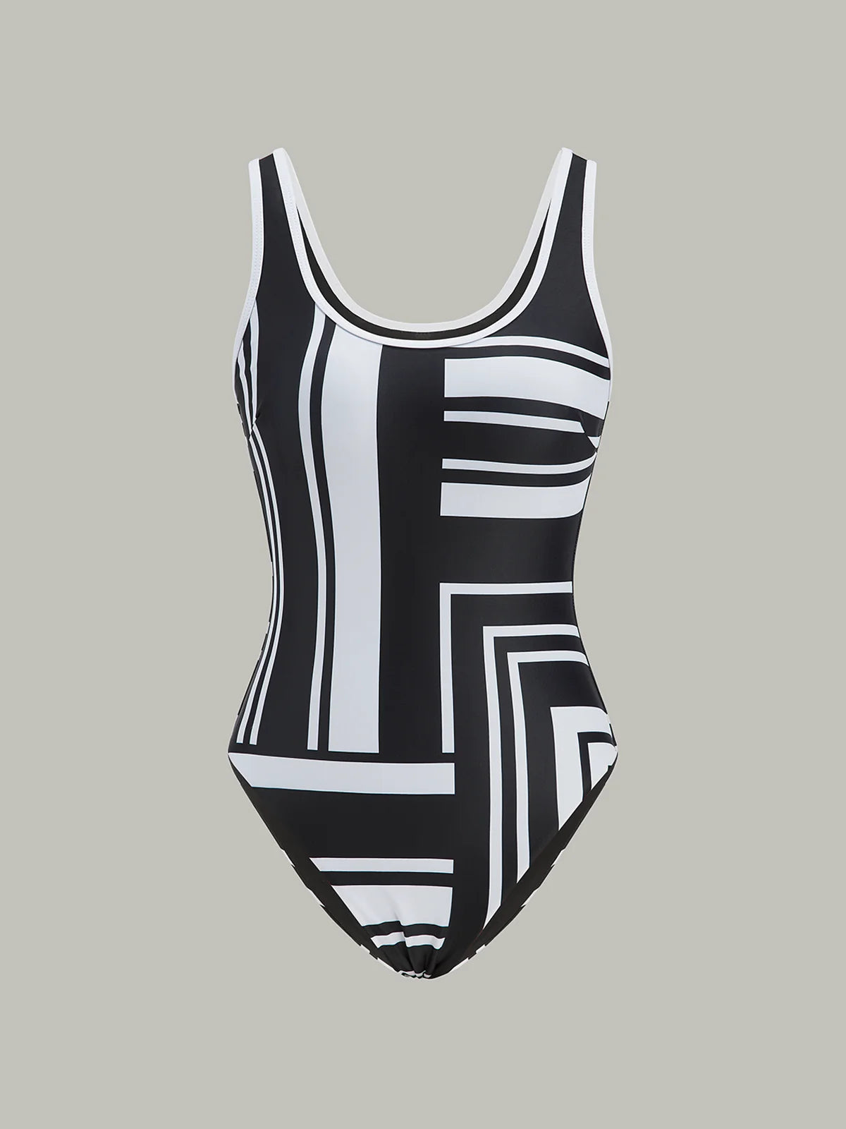 Geometric Print One-Piece Swimsuit