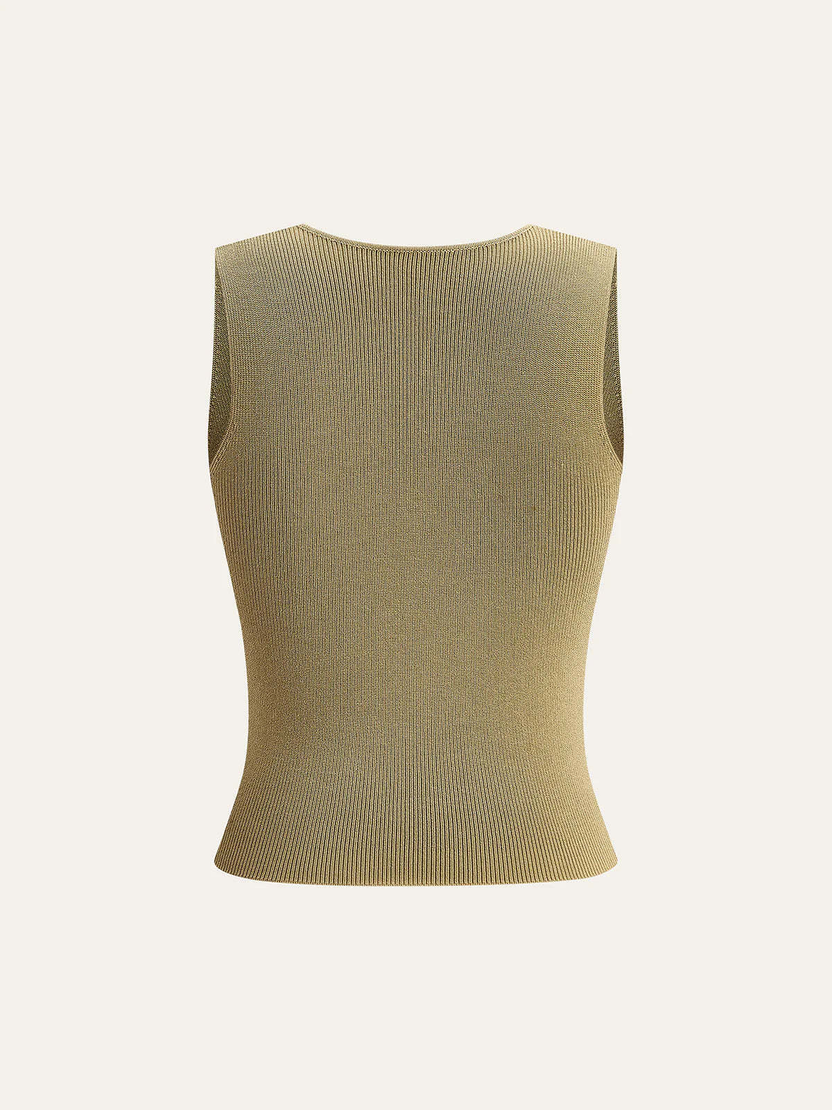Knit Twist-Front Tank Top