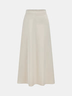 Satin Asymmetric Ruched Top & Midi Skirt Set
