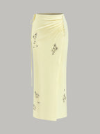 Wrap Skirt with Crystal Embellishments