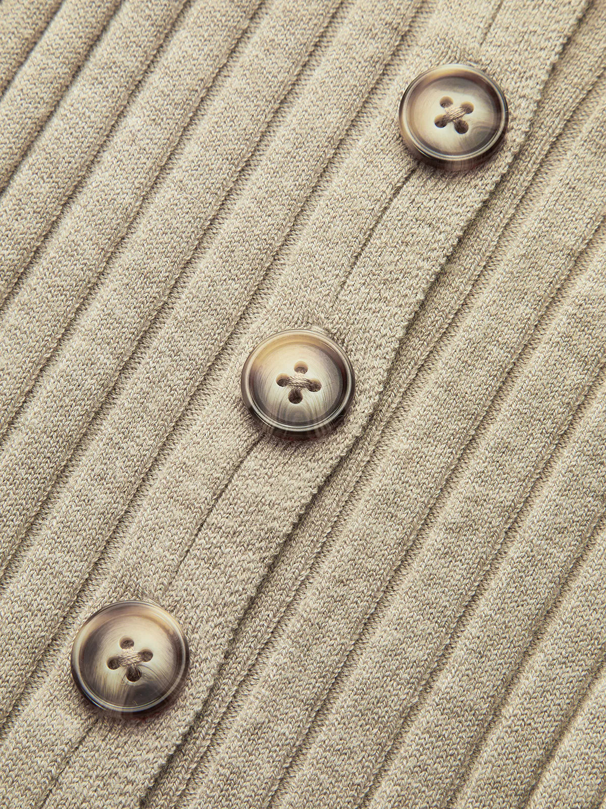 Wool Blend Ribbed Button Maxi Dress