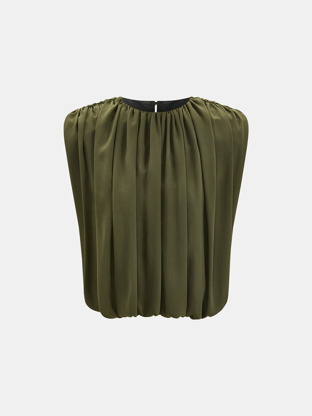Sleeveless Pleated Top & Skirt Set