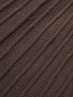 Textured Rib-Knit Mermaid Midi Skirt
