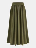 Sleeveless Pleated Top & Skirt Set