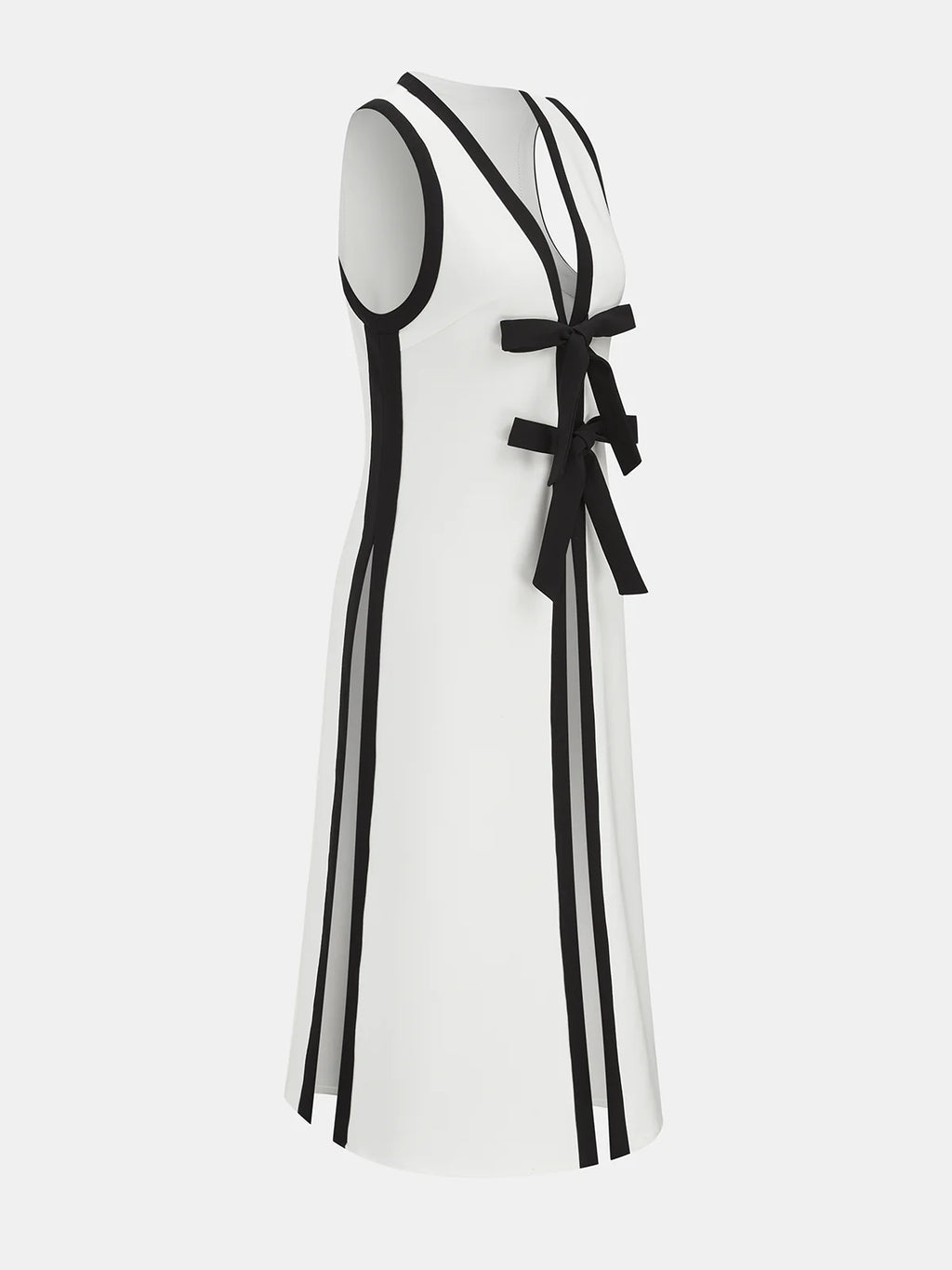 Bow Tie Longline Vest Coat & Pants Set