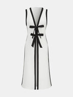 Bow Tie Longline Vest Coat & Pants Set