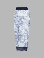 Printed One Piece Swimsuit & Sarong Set